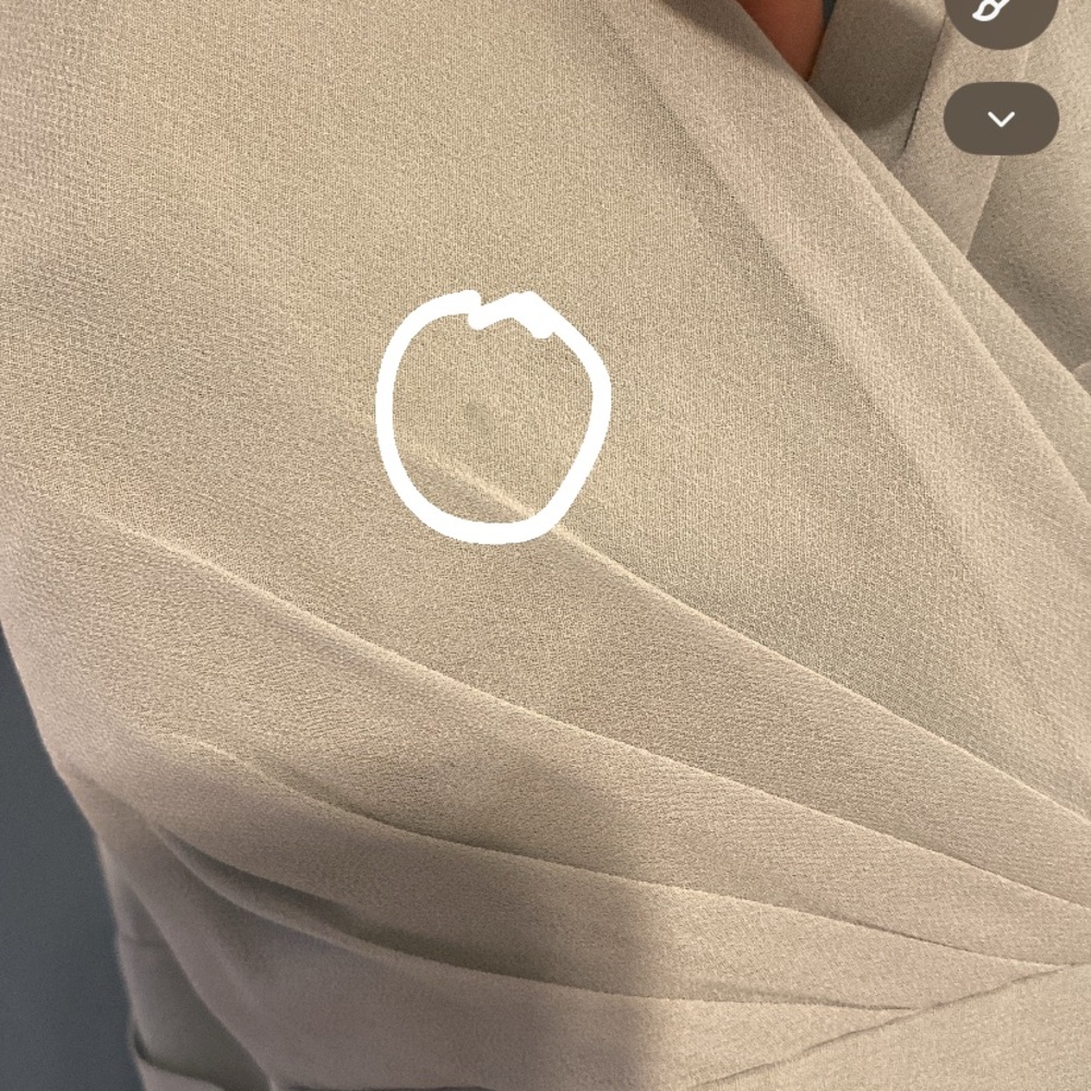 Sage V- Neck Bridesmaid Dress - Picture 6 of 7